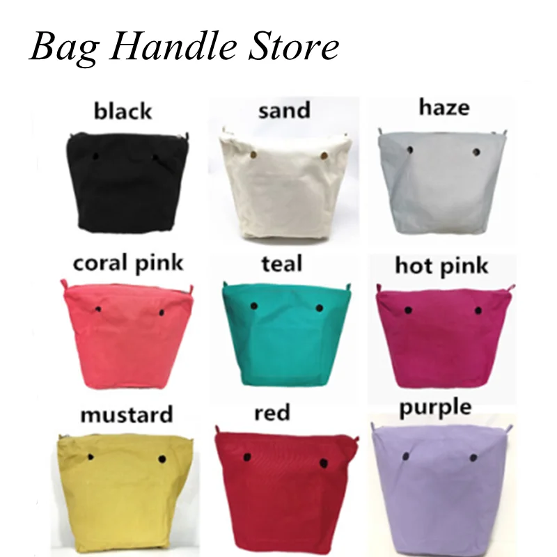 

Водонепроницаемая внутренняя подкладка для obag, вставка, карман на молнии, классический мини-холщовый внутренний карман для O-Bag