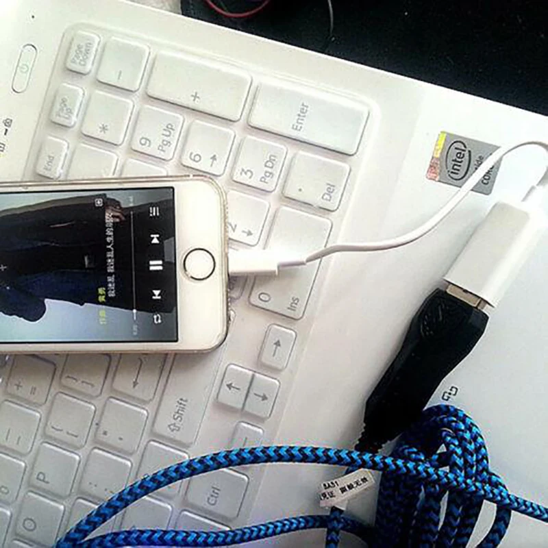 Кабель-адаптер OTG с 8 контактами на USB 2 0 для iPhone 13 12 11 Pro Max Xs XR 7 Plus iPad iOS мыши камеры