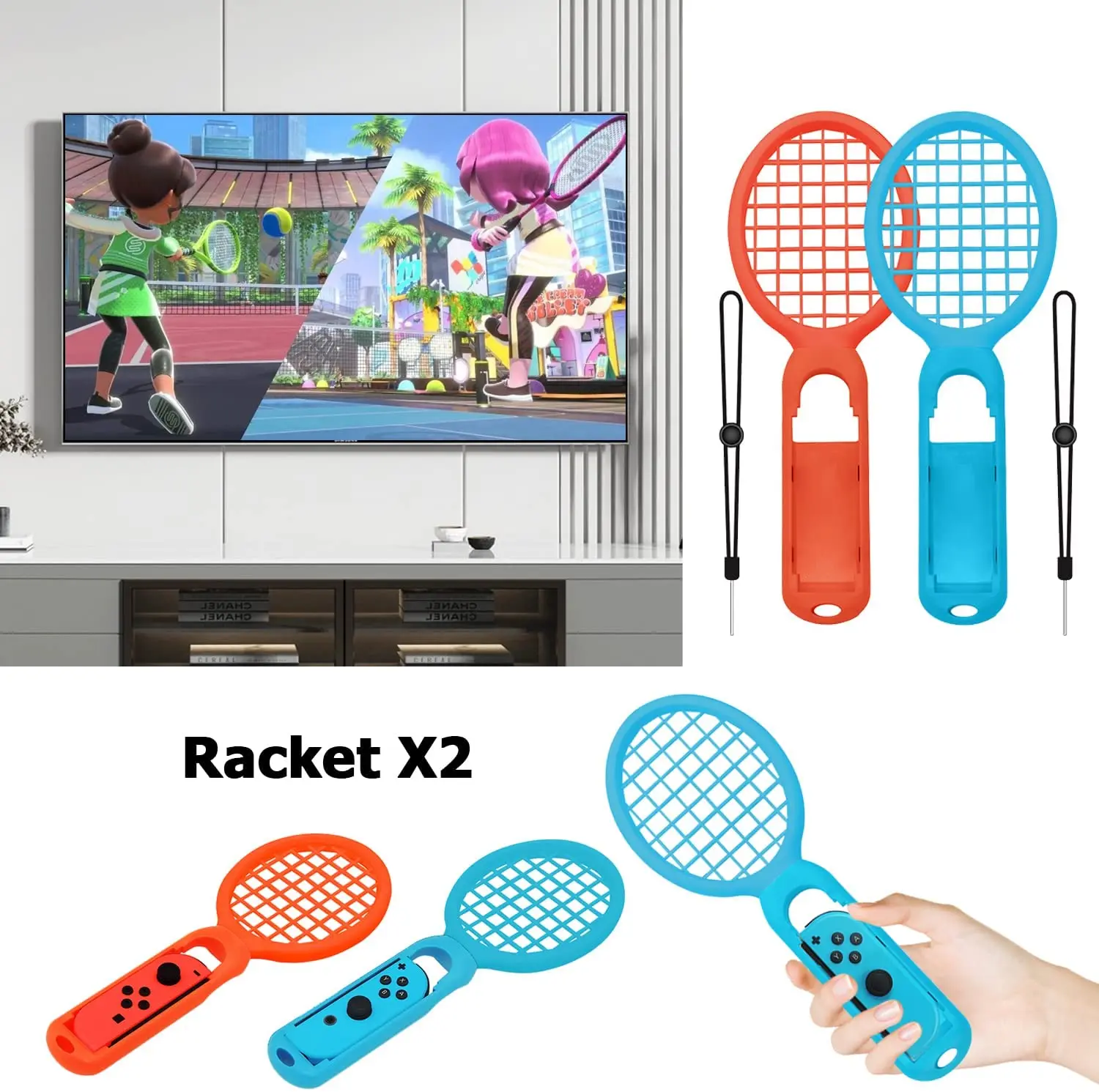 Комплект спортивных аксессуаров для Nintendo Switch 10 в 1 контроллер Joycon ремешок на