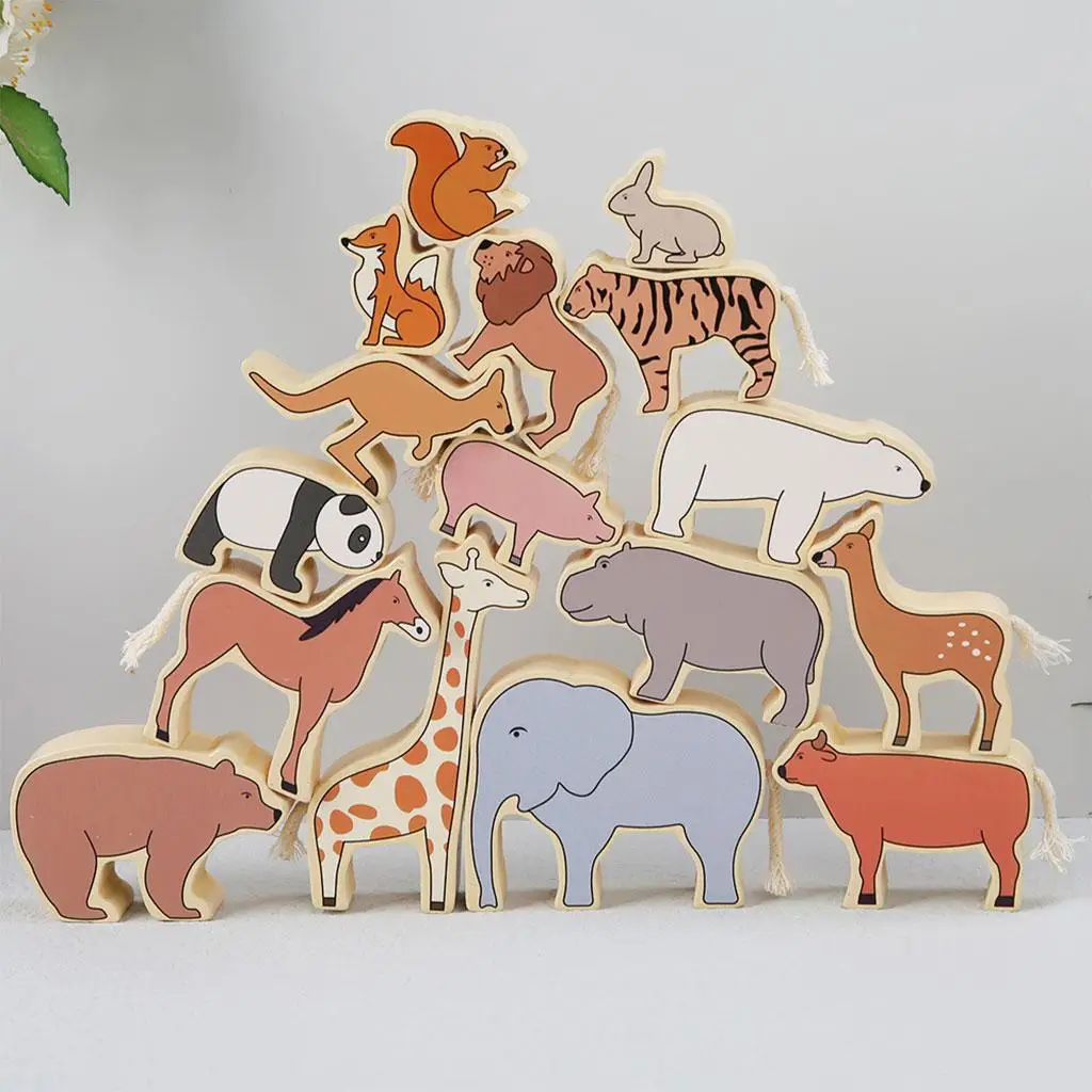 

Деревянная игрушка-головоломка Монтессори с животными