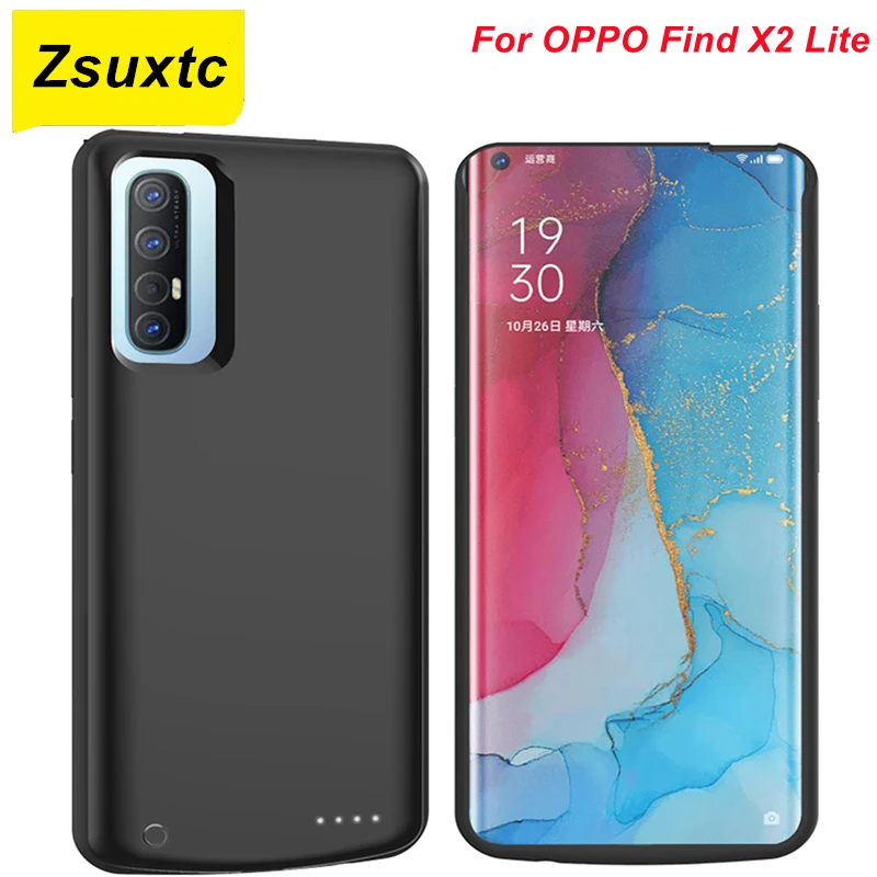 

6800Mah Battery Charger Case For OPPO Find X2 Lite Power Bank Find X2 Lite For OPPO Find X2 Lite Battery Case Phone Cover Cases