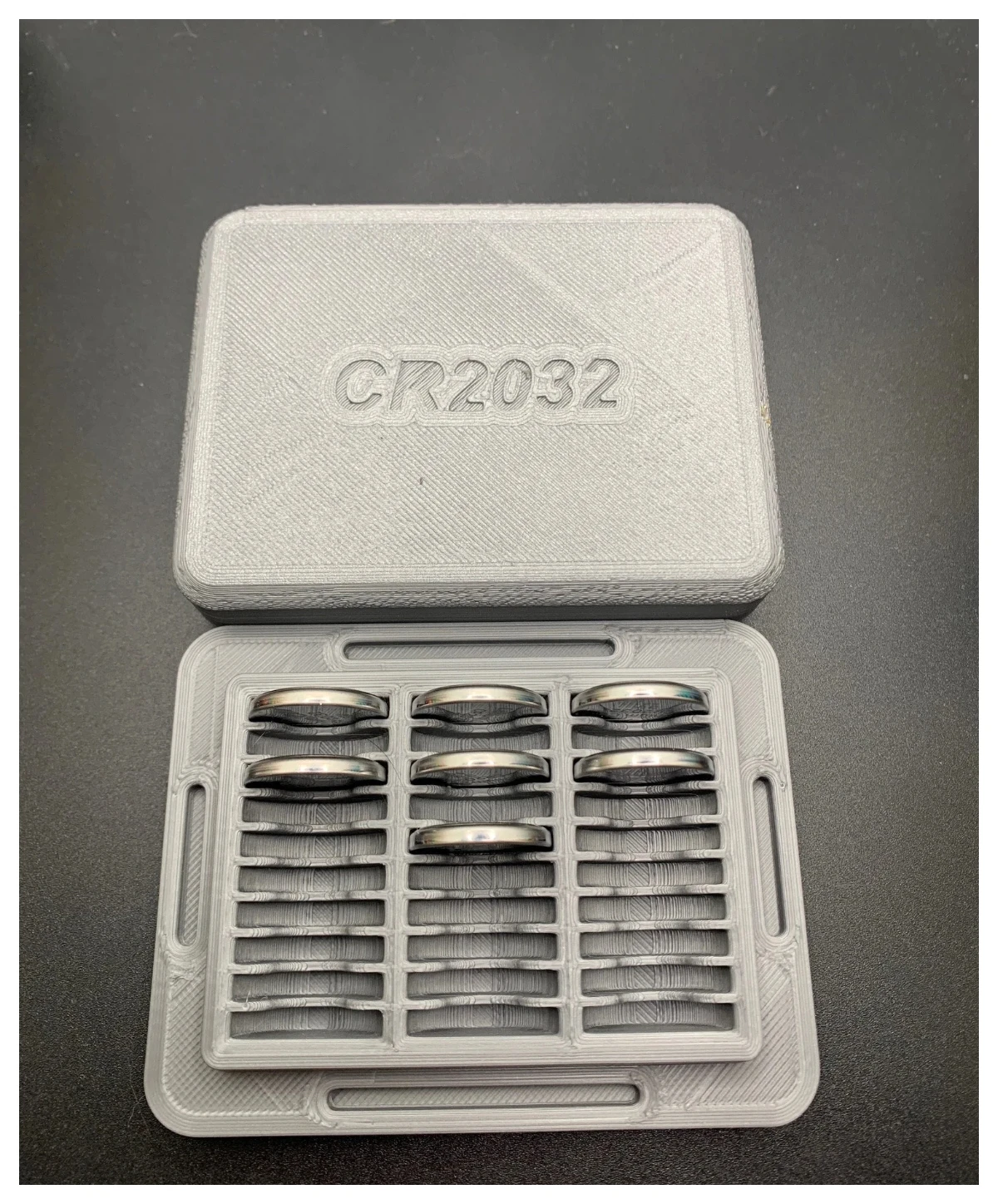 

cr2032 button battery case Can be installed cr2025 cr2016 cr2477 cr2450 30 card slots + 30pcs Button Cell cr 2032