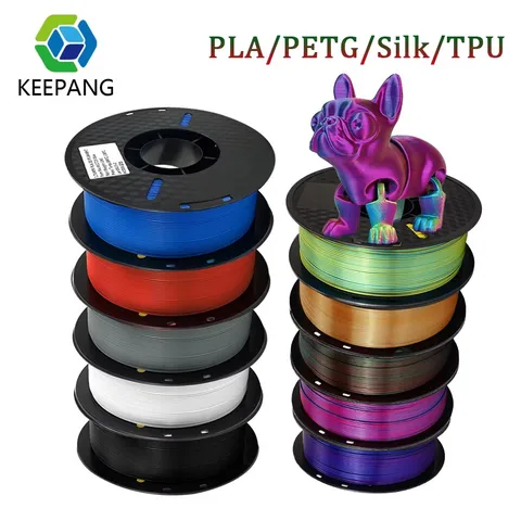 KEEPANG PLA/PETG/SILK/TPU нить 1,75 мм 5/10 рулонов