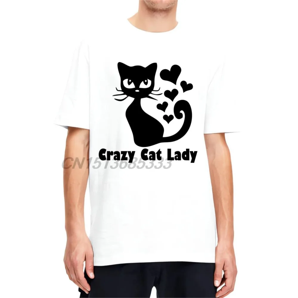 

Crazy Cat Lady Men Women Printed Tee Shirts Dachshund Heart Man Unisex T Shirts Distinctive Animal Print Tee Shirts Streetwear