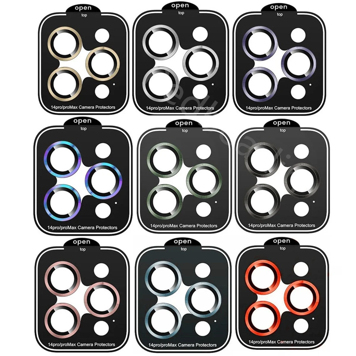 50PCS Quick Stick Installation Camera lens Protector Cover For Iphone 11 12 13 14 Pro 14 Pro max Camera lens Tempered screen