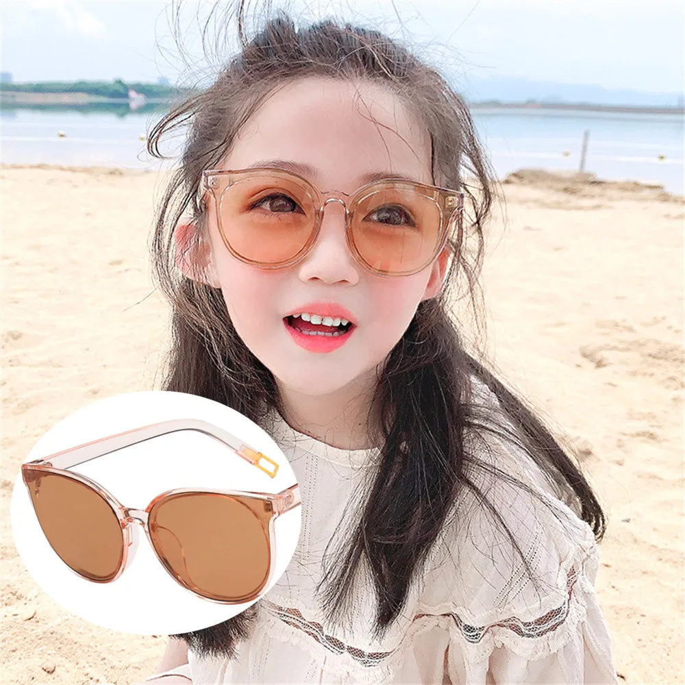 

Children'S Retro Sunglasses Summer Uv Protection Boys And Girls Sunglasses Baby Comfortable Sunshade Glasses UV400 Protection