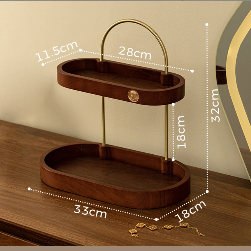 

Деревянный многослойный ящик для хранения косметики