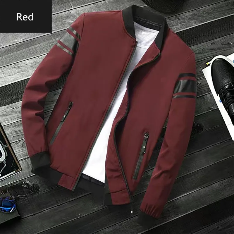 Spring Autumn Thin Mens Golf Jackets Zipper Stripe Fashion Clothing Sports Golf Wear Mans Coat Casual Male Tops Plus Size M-5XL