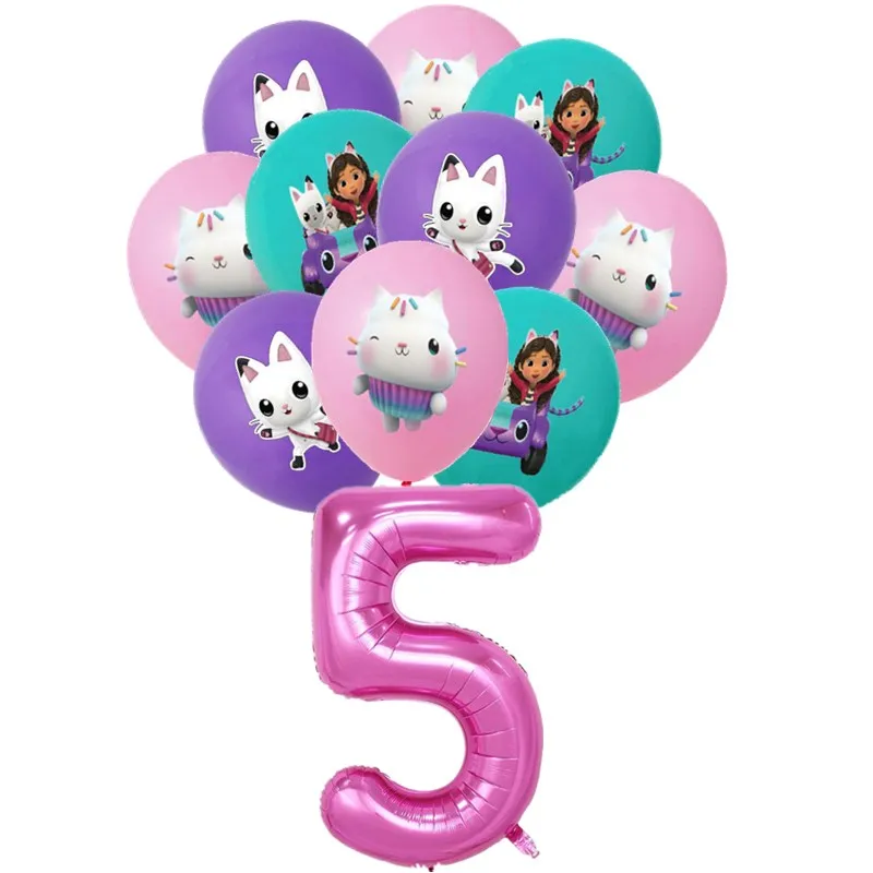 11 шт. латексные шарики в виде кошек для кукольного домика |