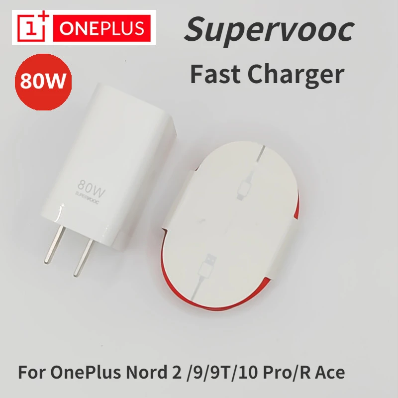 

80W OnePlus Ace SuperVooc Charger 80W Usb C Charge Power Adapter For 1Plus One Plus 10 Pro 10 R 9T 9 Nord CE 2 Nord 2 2022 New