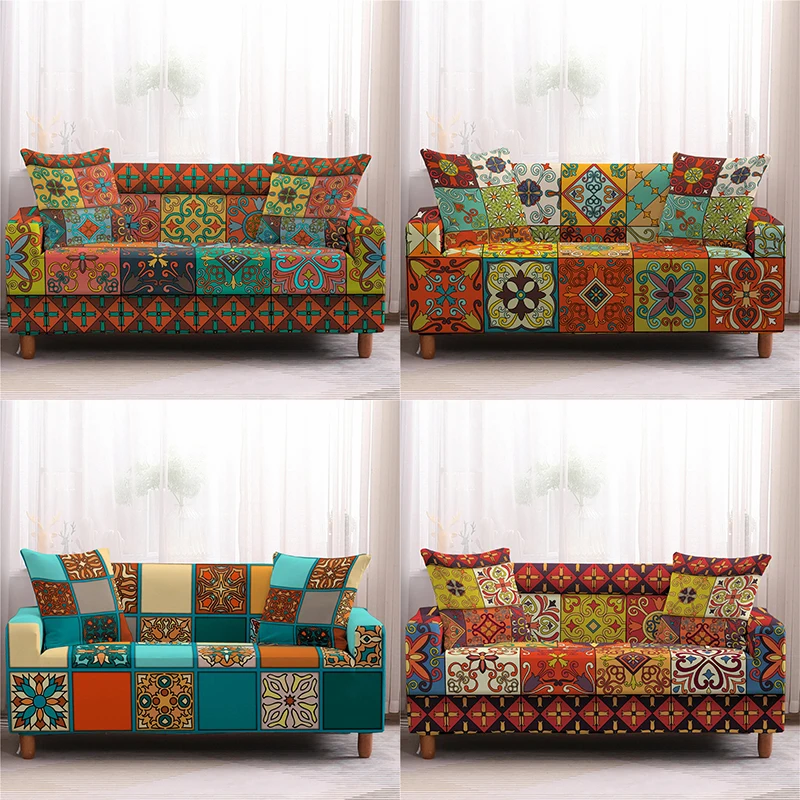 

Boho Mandala Print Sofa Cover Home Decor Corner Sofa Covers Beach Cover Up All Sofas Universal Sofa Slipcover Cushion Cover