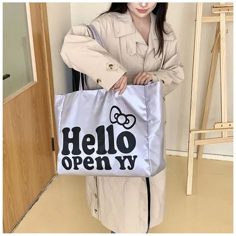 Sanrio женская сумка-тоут Hello Kitty большая вместительная дорожная сумка из мягкой