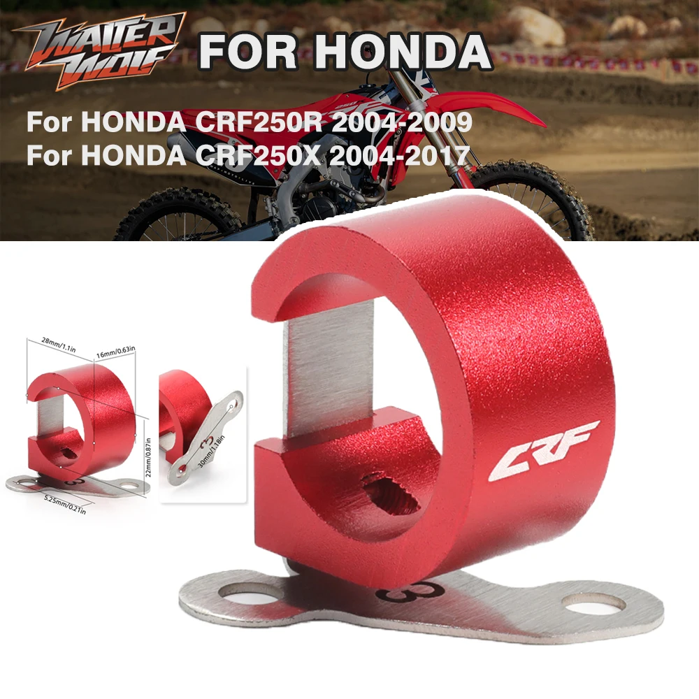 

Fuel Pipes Hose Clamp For HONDA CRF250R 2004-2009 CRF250X 2004-2017 Motorcycle Rear Brake Hose Clamp Holder Guide CRF LOGO