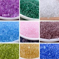 transparent glass round beads and rice beads are suitable for diy jewelry wedding dress clothing accessories and crafts