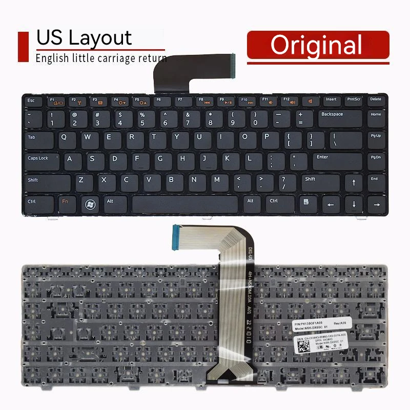 Клавиатура для ноутбука Dell VOSTRO V1440 V1450 v2420 M4040 N4040 M4050 14VR M411R US