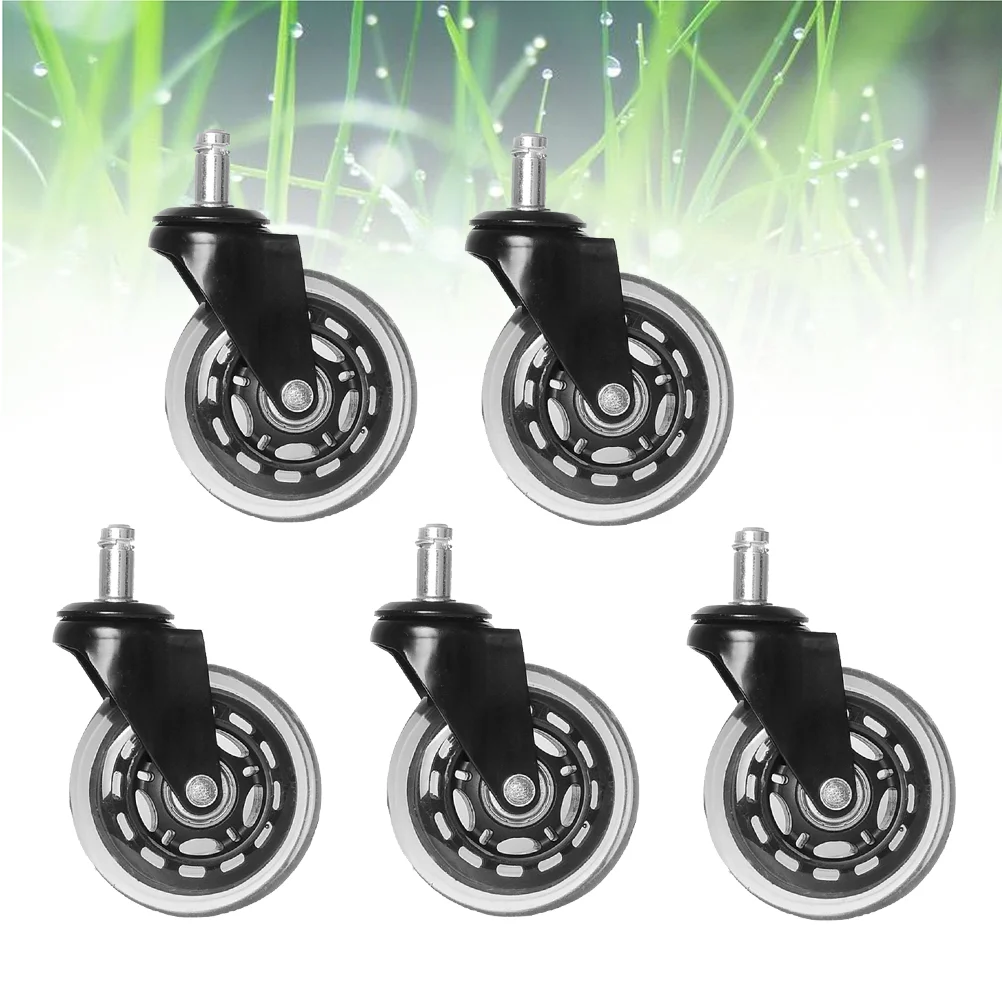 

Casters Wheels Caster Swivel Chair Furniturehardwood Rubber Chairs Office Replacement Duty Accessory Heavy Polyurethane Desk