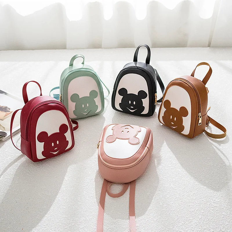 

Disney New Female Bag Japanese Korean Style Net Red Bag Mini Mickey Mouse Hit Color Shoulder Bag Versatile Portable Diagonal Bag