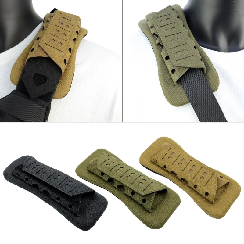 

Tactic Shoulder Mesh Pad EVA Soft Bag Slings Plate Shoulder Strap Cushion Pad Lasers Cut Hunting Vest Accessory