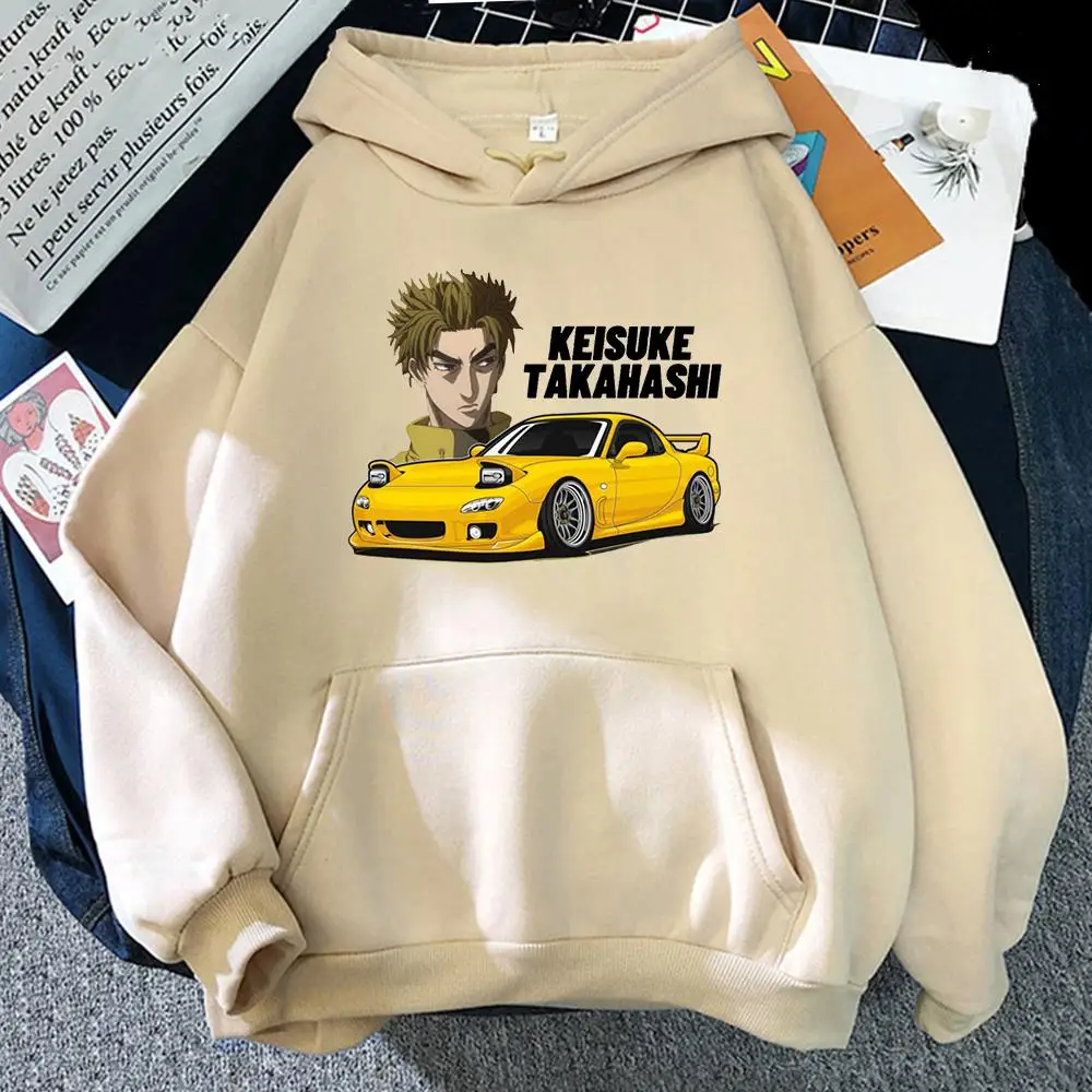 

Keisuke Takahashi Initial D Hoodie Punk Clothes Women Men Long Sleeve Streetwear Japanese Anime Jdm Car Harajuku Tops Sudadera