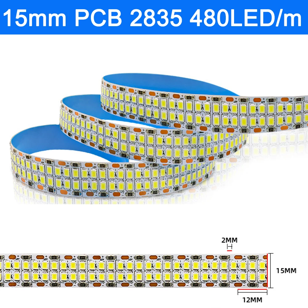 

LED лента Veromount 5м 240/480 SMD 12/24В холодный/теплый белый