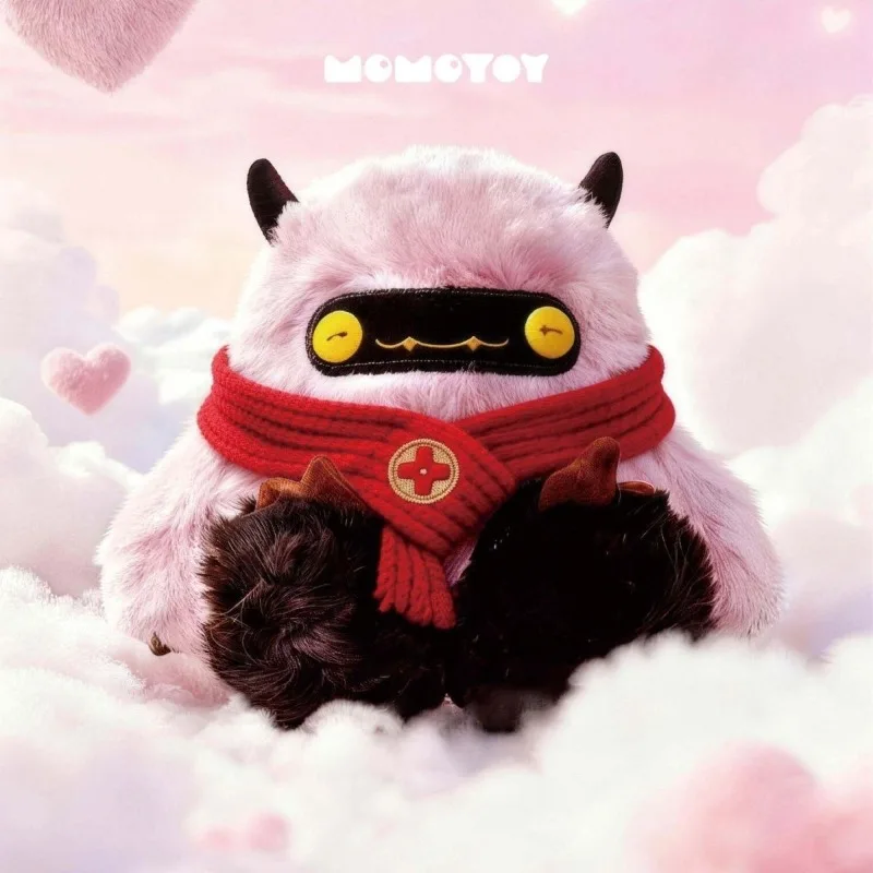 Фото MOMOTOY Dundun Beast Family Новогодняя серия плюшевых игрушек-сюрпризов в миниатюрном формате, милые модные арт-коллекционные предметы, праздничный декор для стола, теплый подарок. №4