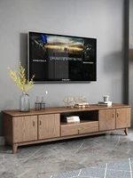 nordic solid wood tv cabinet simple modern ash wood rock banhu peach storage cabinet