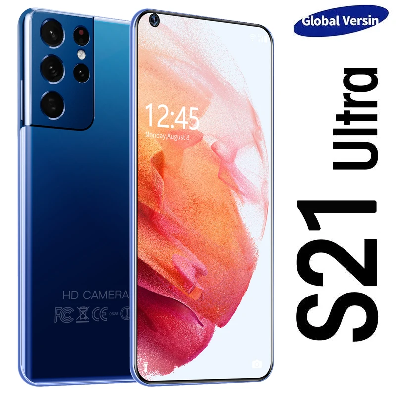 

Смартфон S21 +, 2022 дюйма, 7,3 мАч, 12 + 6800 ГБ