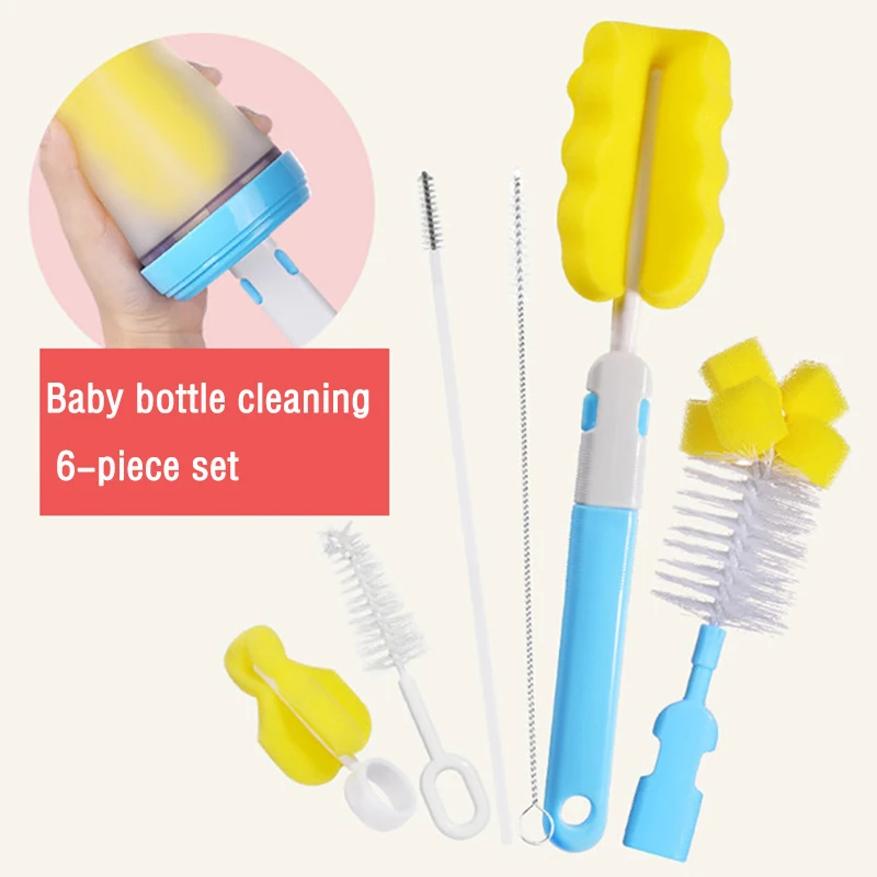 

7/6 шт./партия, щётки для чистки детских бутылочек