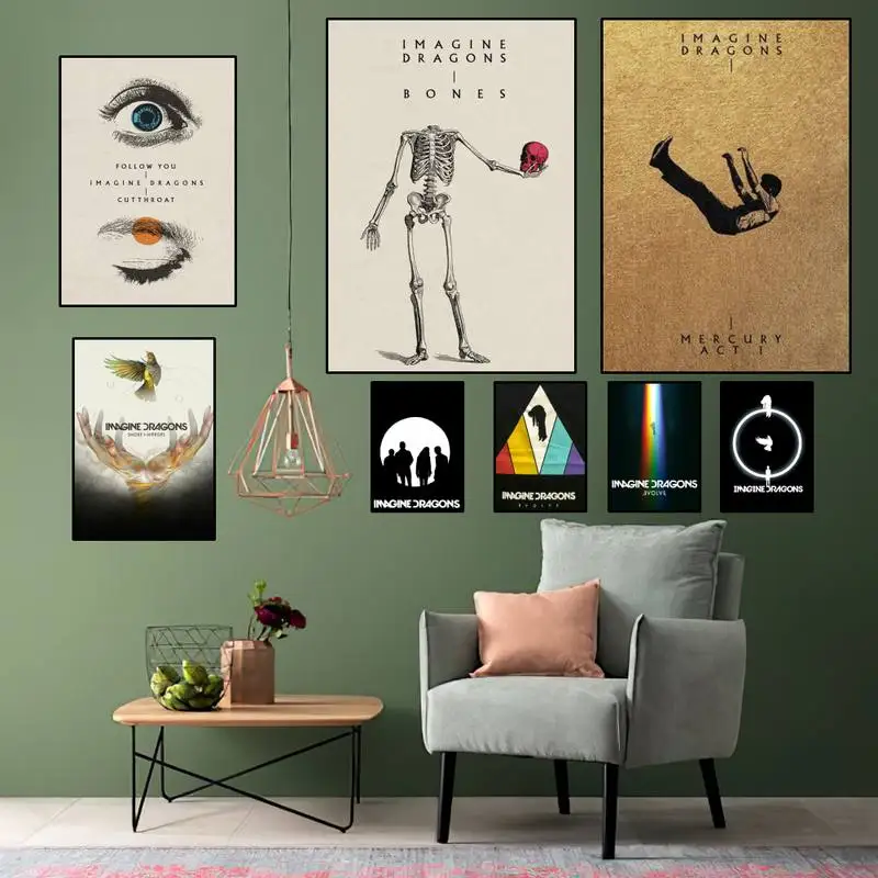 

Imagine Dragons Band POSTER Canvas Painting Pictures Home Decor