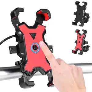 bicycle phone holder motorcycle usb charger mount stand bike handlebar mirror cellphone clip charging bracket clamp support free global shipping