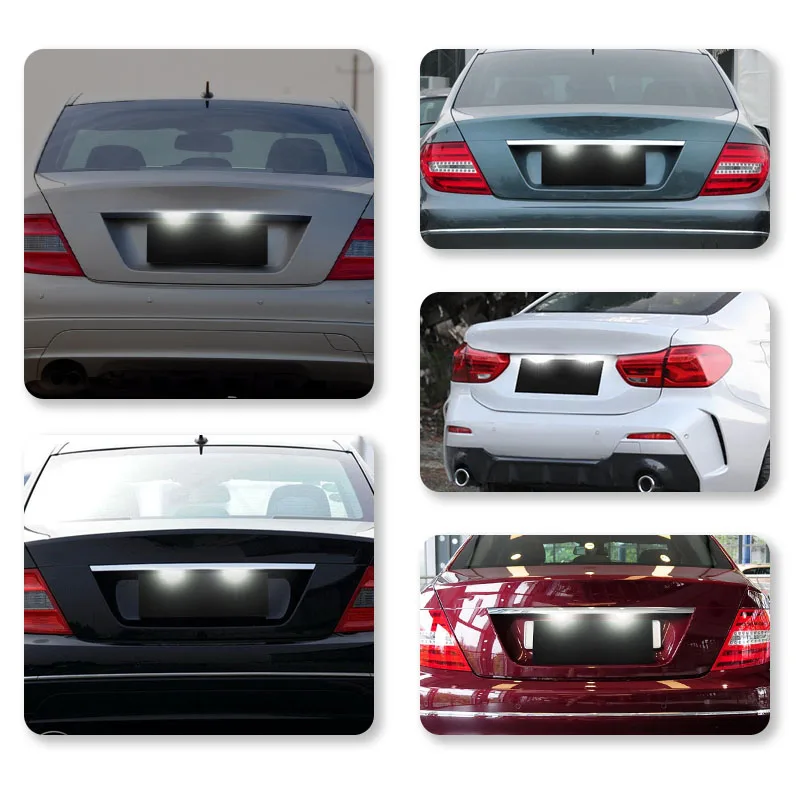 Светодиодный номерной знак светильник лампы для Mercedes Benz C-Class S204 C207 W204 E-Class W212 S212