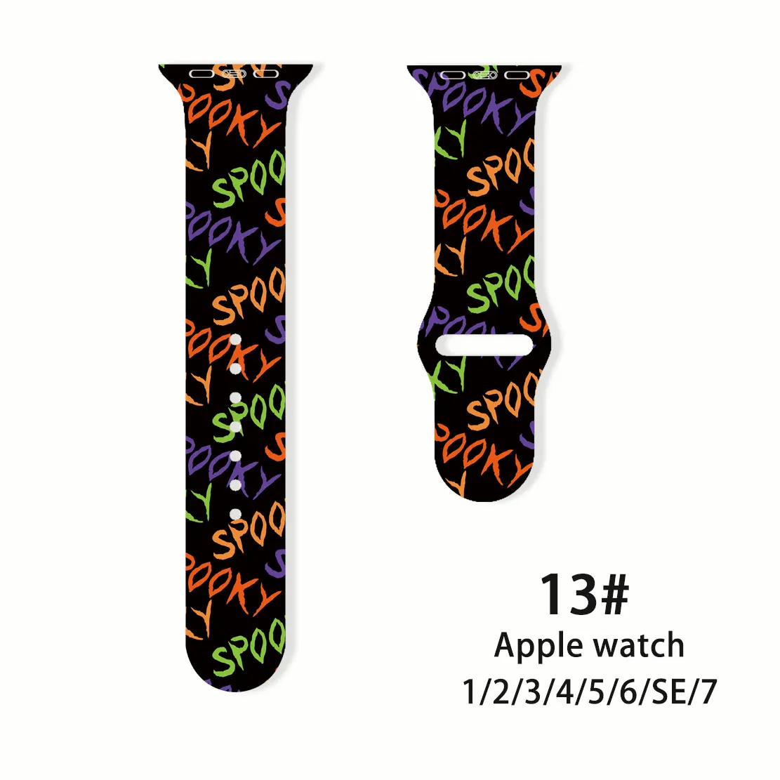 

For Apple Watch Band SE S8 7 6 5 4 3 Silicone Cartoon Print 49MM 41MM 38MM 40MM Bracelet Band For iWatch Band 42MM 44MM 45MM