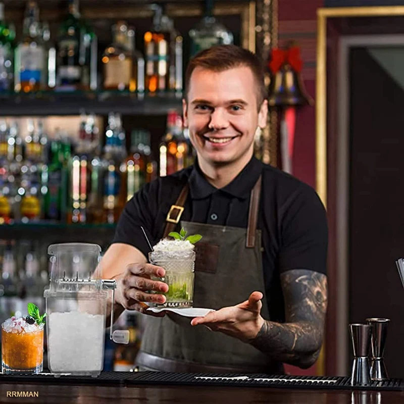 Дробилка для льда ручная вращающаяся дробилка машина приготовления коктейлей и