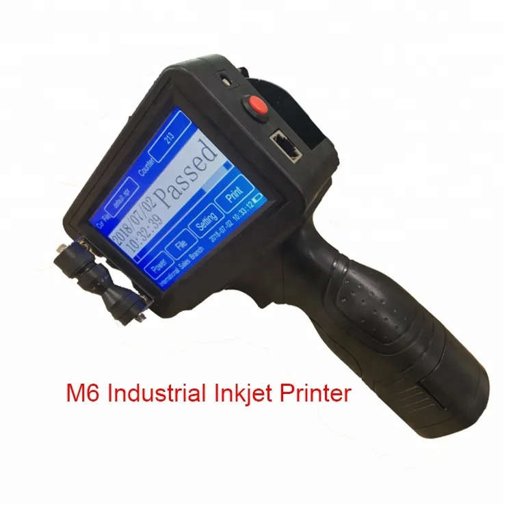

Meenjet M6 Batch Numbering Coding Machine Handheld Inkjet Printer for Plastic Bottle Carton Box Metal