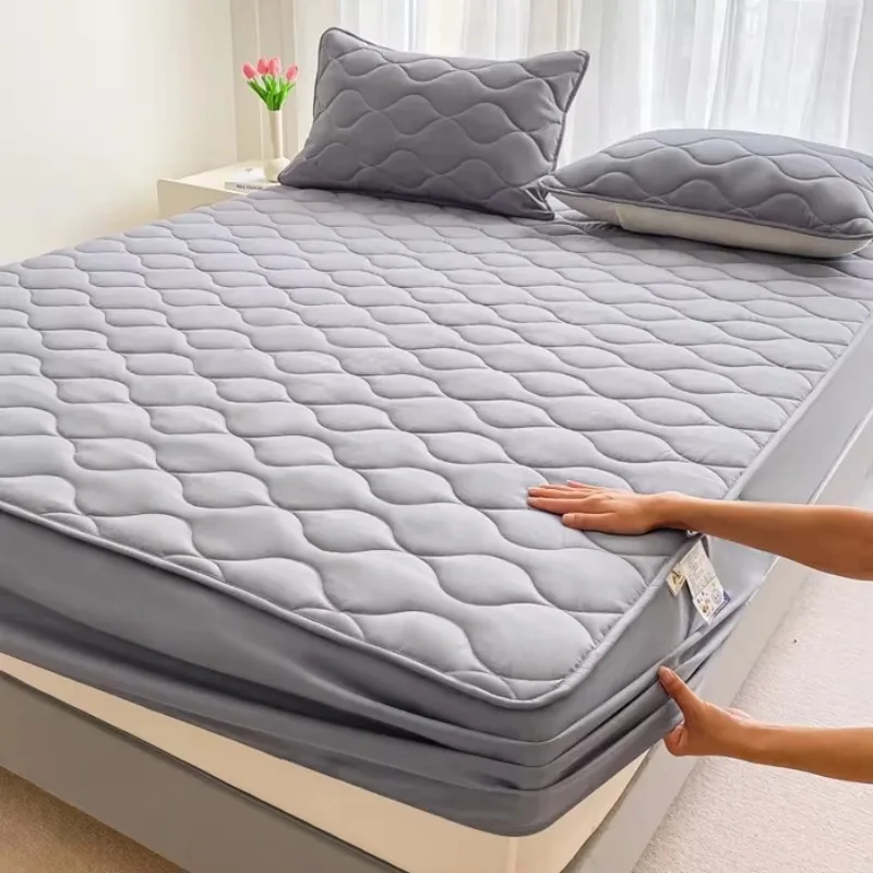 Новинка 2024 простыня для кровати из матового хлопка водонепроницаемая