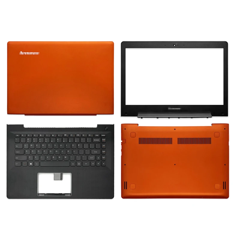 

New Laptop LCD Back Cover/Front Bezel/Palmrest/Bottom Case For Lenovo S41 S41-70 S41-75 U41-70 300S-14ISK 500S-14ISK Orange
