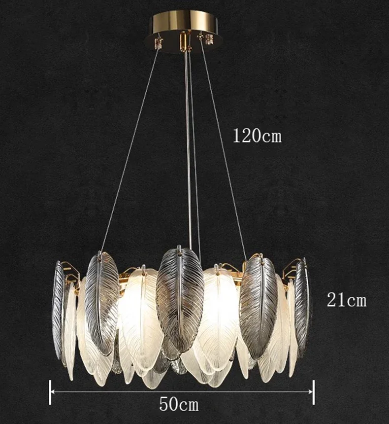 

Роскошная вилла, светодиодная люстра, перо, стекло, золото, металл для гостиной, обеденный стол, подвесные светильники для спальни, домашний декор, блестящая лампа