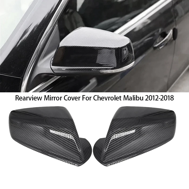 

Car Rearview Mirror Cover Side Mirror Cap Replacement Carbon Fiber Accessories Component For Chevrolet Malibu 2012-2018