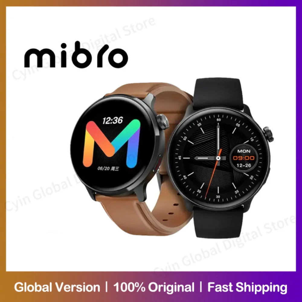 

Mibro Lite2 Smartwatch Global Version HD Bluetooth Calling 1.3Inch AMOLED Screen AOD 2ATM Waterproof Sport Men Women Smart Watch