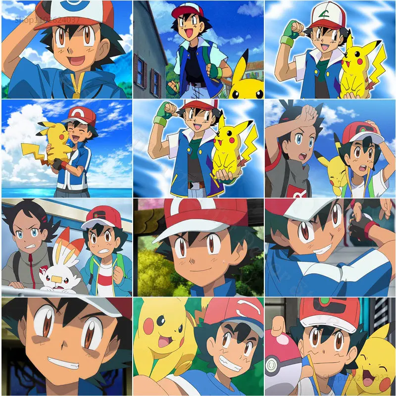 

Anime Pokemon Wall Art Canvas Painting Pikachu Posters and Prints Wall Pictures for Living Room Decor