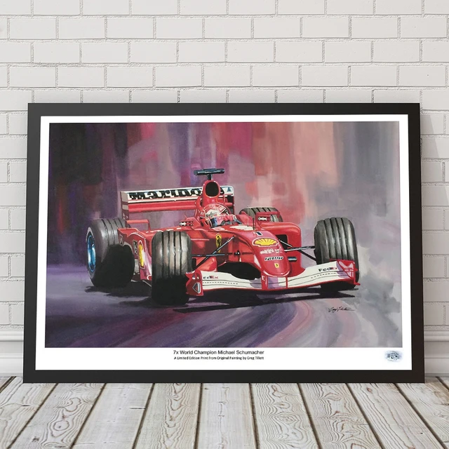 Michael Schumacher Ferrari формула один холст картина 