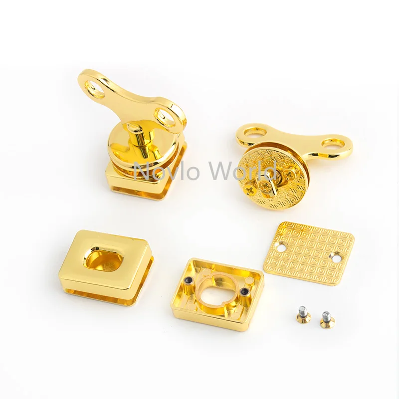 5-10-30pieces 40x36mm Turn Lock Purse Making Accessories Metal Purse Twist Lock Craft Case Clasp