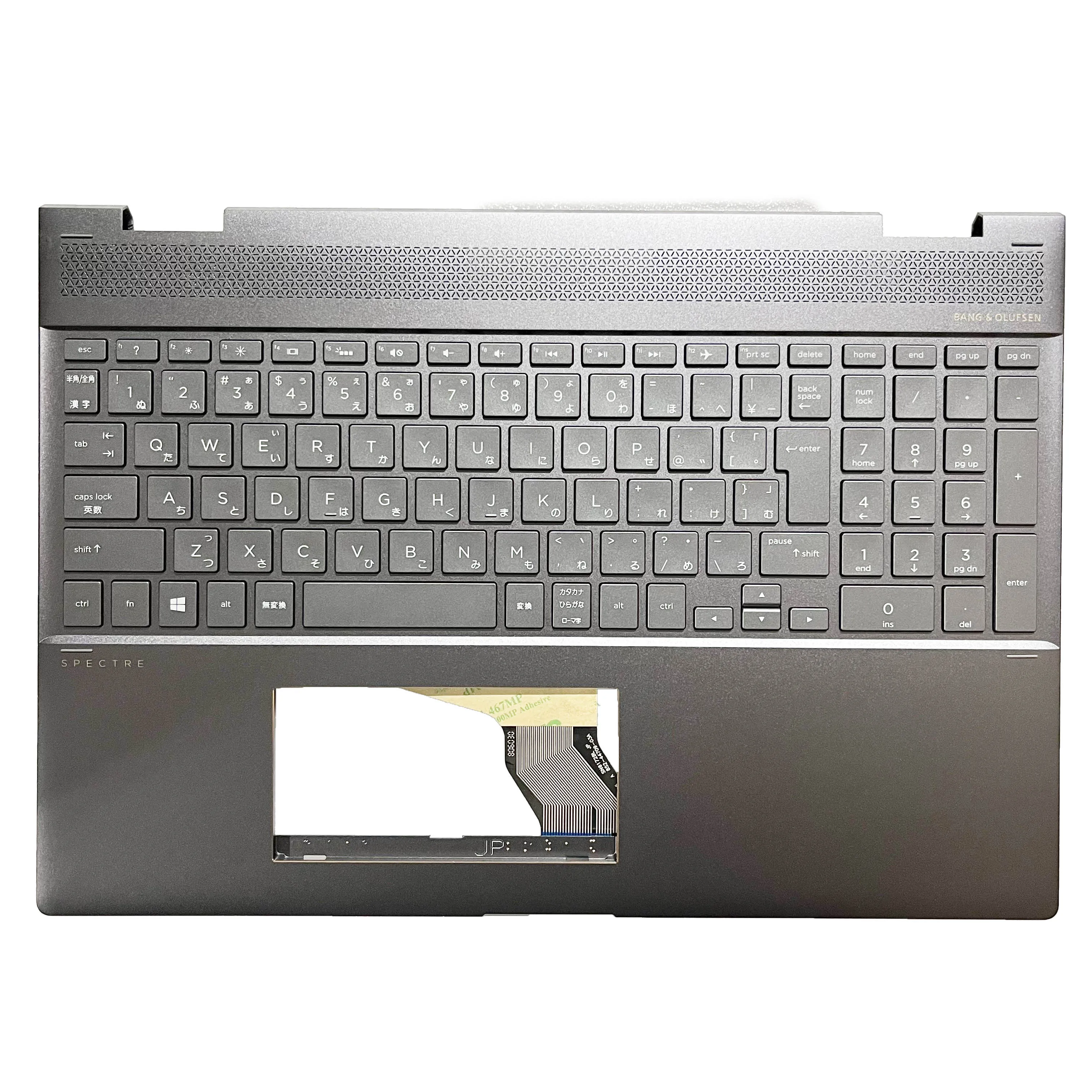 Original New JP Keyboard for HP Spectre x360 15-CH TPN-Q200 X35 Laptop Palmrest Upper Cover Top Backlit keyboard JP L15587-291