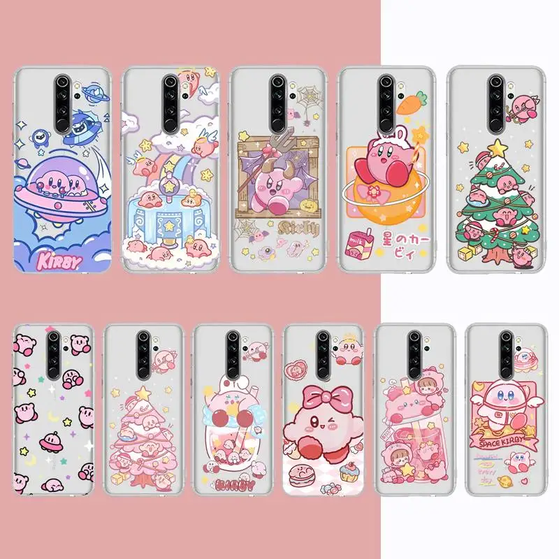 

Cartoon K-Kirby Phone Case for Samsung S20 ULTRA S30 for Redmi 8 for Xiaomi Note10 for Huawei Y6 Y5 cover