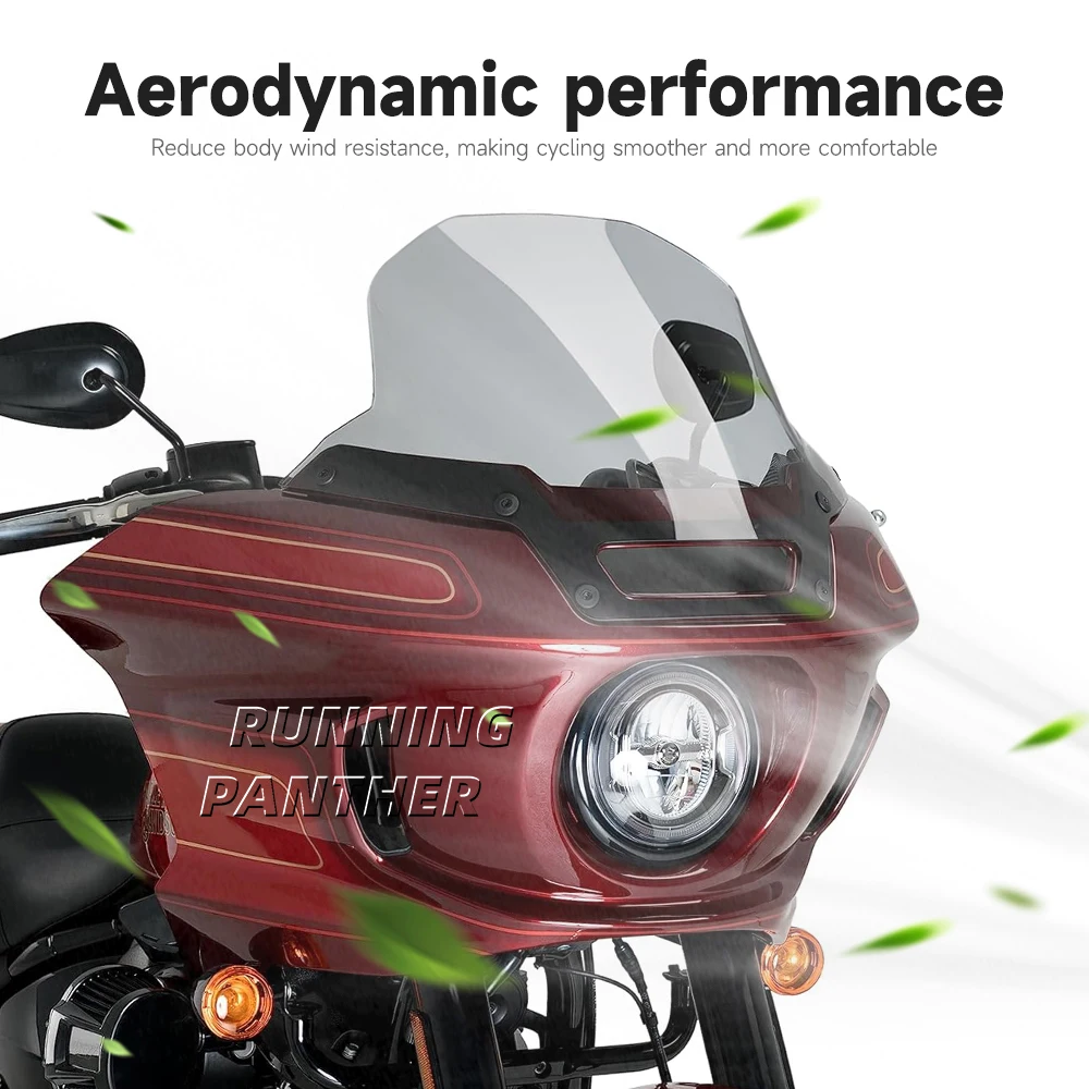 Лобовое стекло мотоцикла обтекатель ветрового стекла для Harley Softail Low Rider ST El Diablo