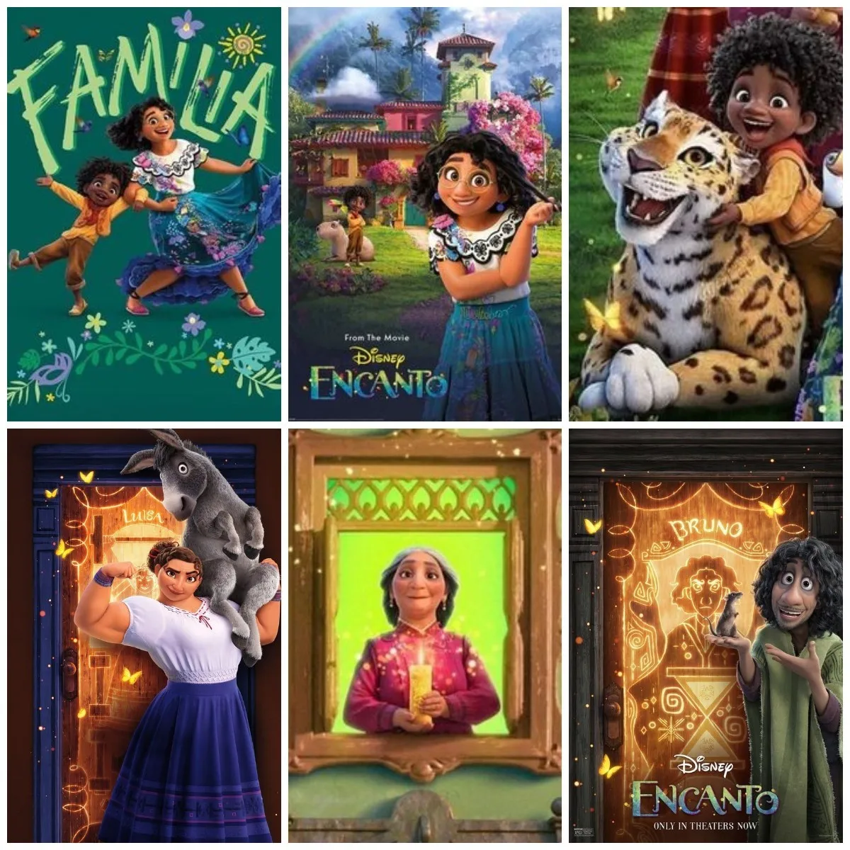 

5d Diy Diamond Painting Disney Movie Poster Cartoon Encanto Magic House Mosaic Embroidery Cross Stitch Full Drill Home Decor