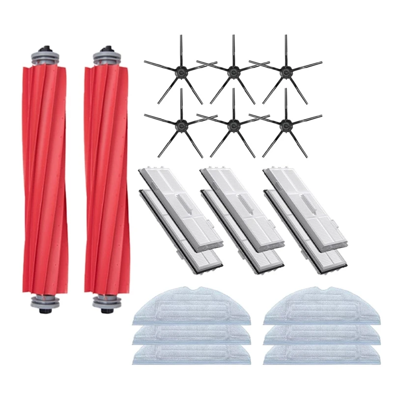 

Аксессуары для фильтра Roborock S7 T7S HEPA, съемная резиновая основная щетка, Швабра, боковая щетка