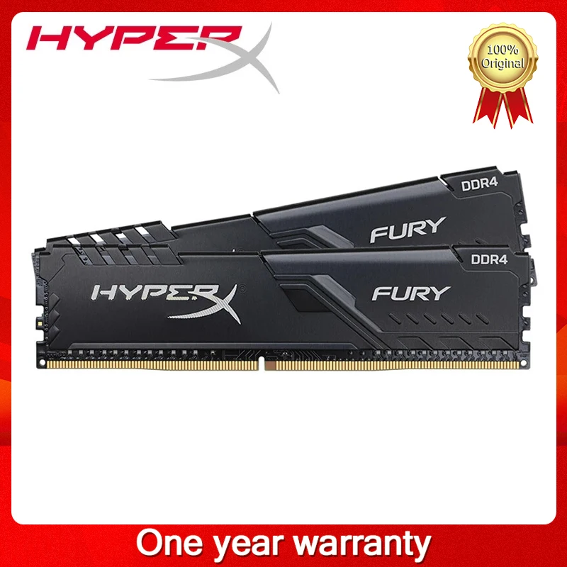 Память HyperX FURY для настольного компьютера ОЗУ DDR4 4 ГБ 8 16 2400 МГц 2666 3000 3200 1 2 в