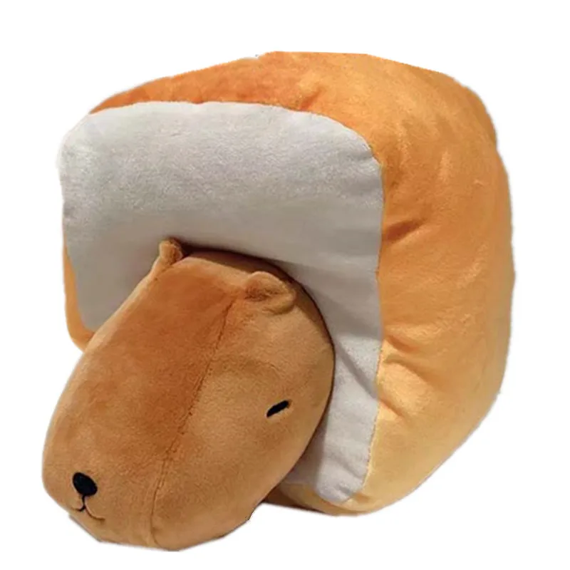 

New Cute Bread Toast Kapibarasan Capybara Plush For Girls Boys Kids Stuffed Animals Toys Children Gifts 17CM