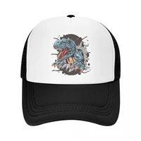 t rex jurassic dinosaur baseball cap sports women mens adjustable dino t rex trucker hat summer caps snapback hats